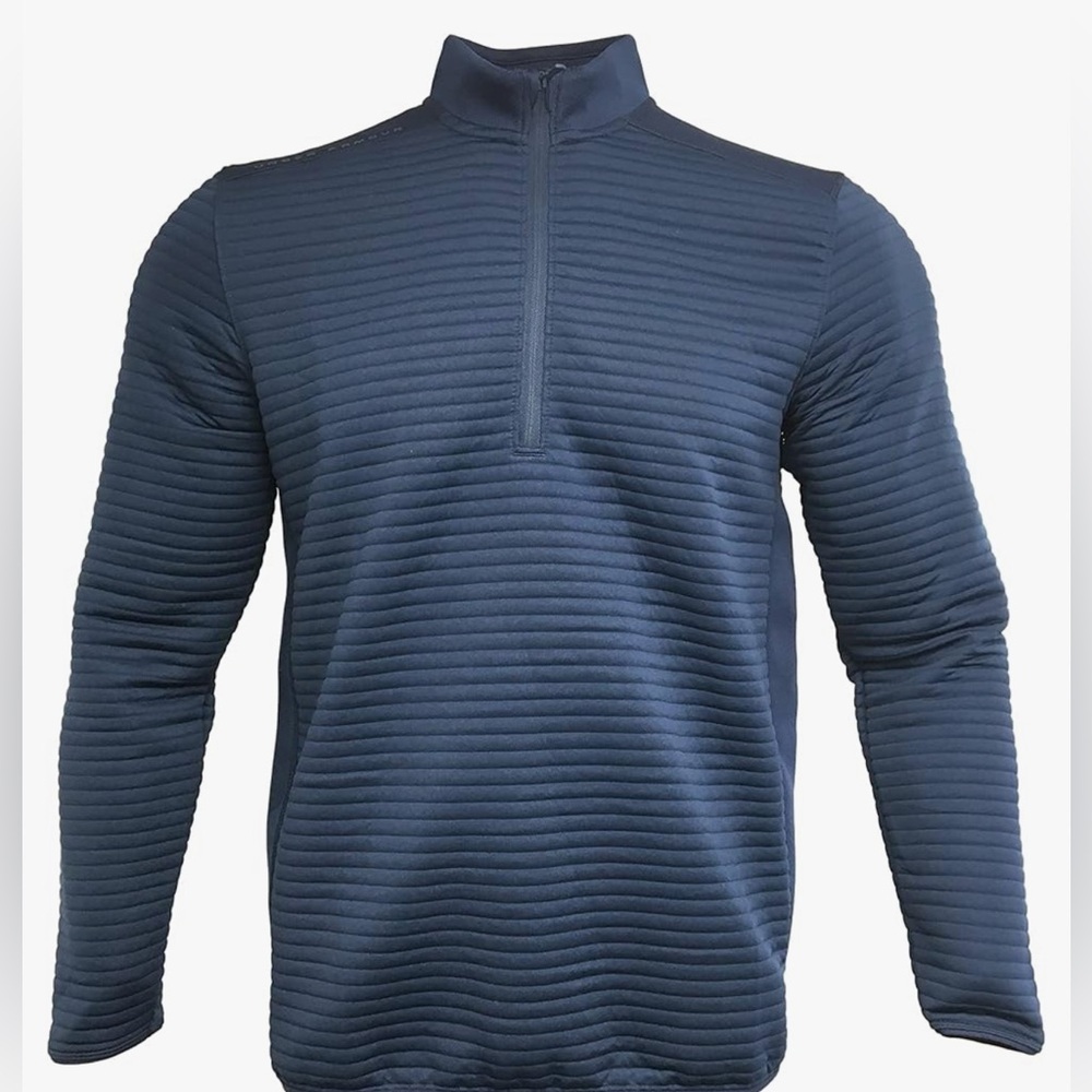 Under Armour Dark Blue Textured Pullover